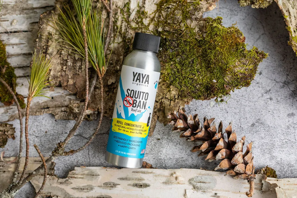 SQUITO BAN® All-Natural Mosquito Repellent (16 oz)   Refill Bundle
