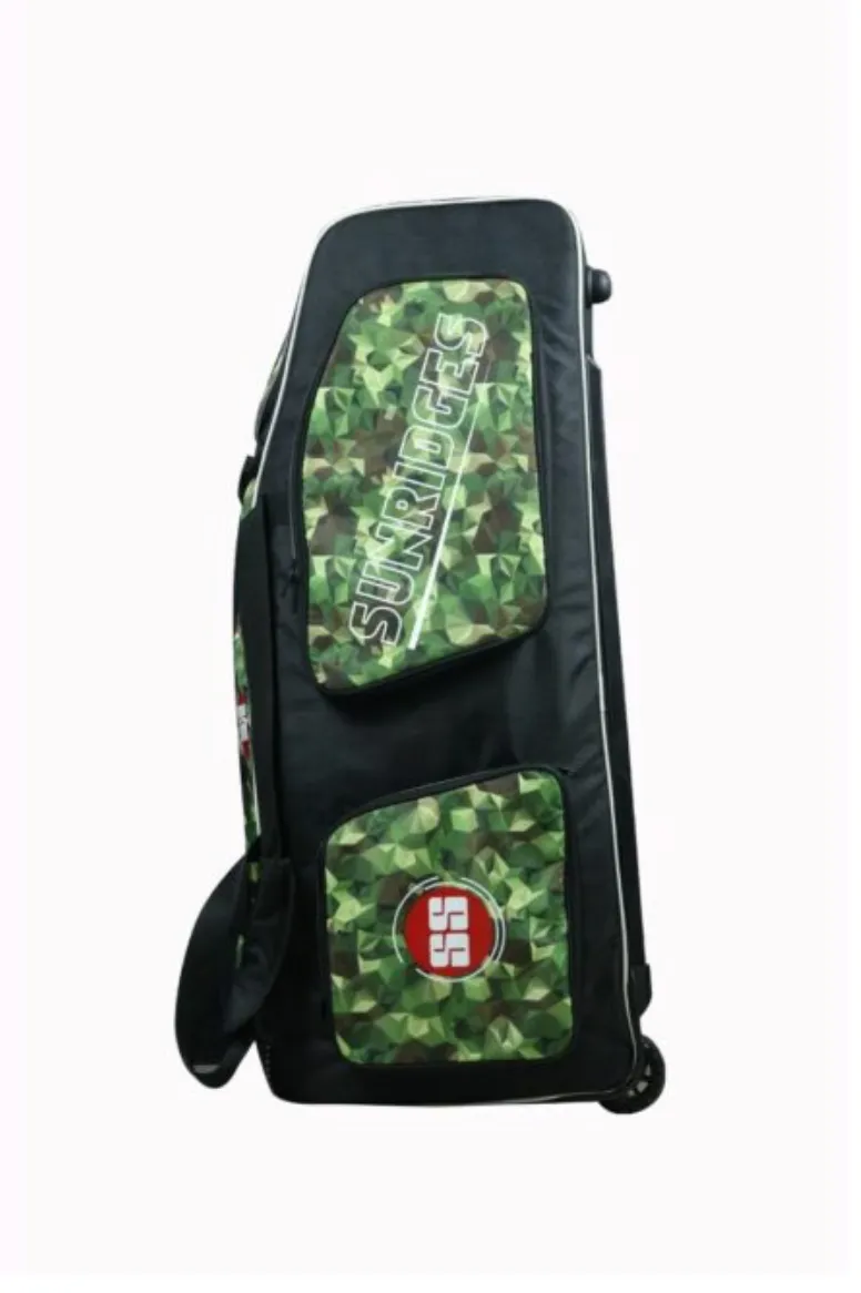 SS Gunther kit bag green black (Wheel) Cricket kit Bag