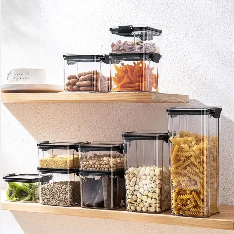 Stackable Plastic Food Storage Containers