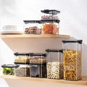 Stackable Plastic Food Storage Containers
