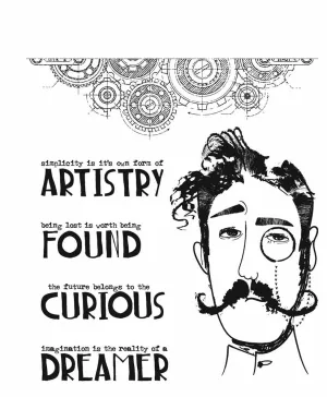 Stampers Anonymous - Tim Holtz - Stamp - Observations