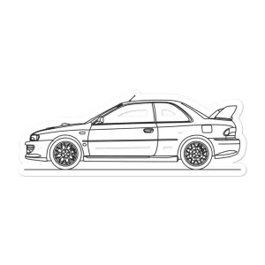 Subaru Impreza 22B STi Outline Sticker