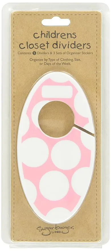Sugarbooger Children's Closet Dividers - Big Dots Bright Pink