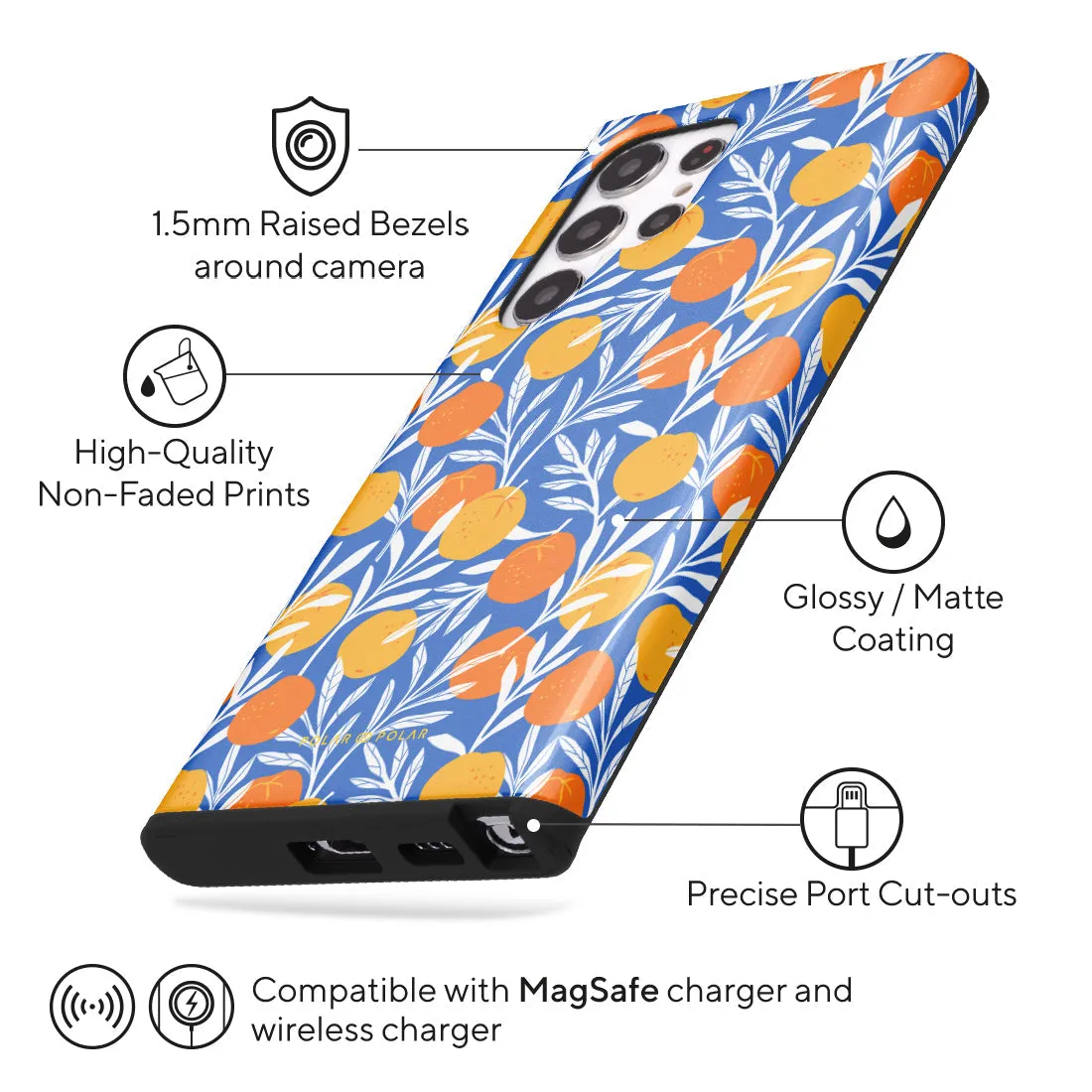 Summer Tangerine Custom - Samsung Galaxy S22 Ultra 5G Case