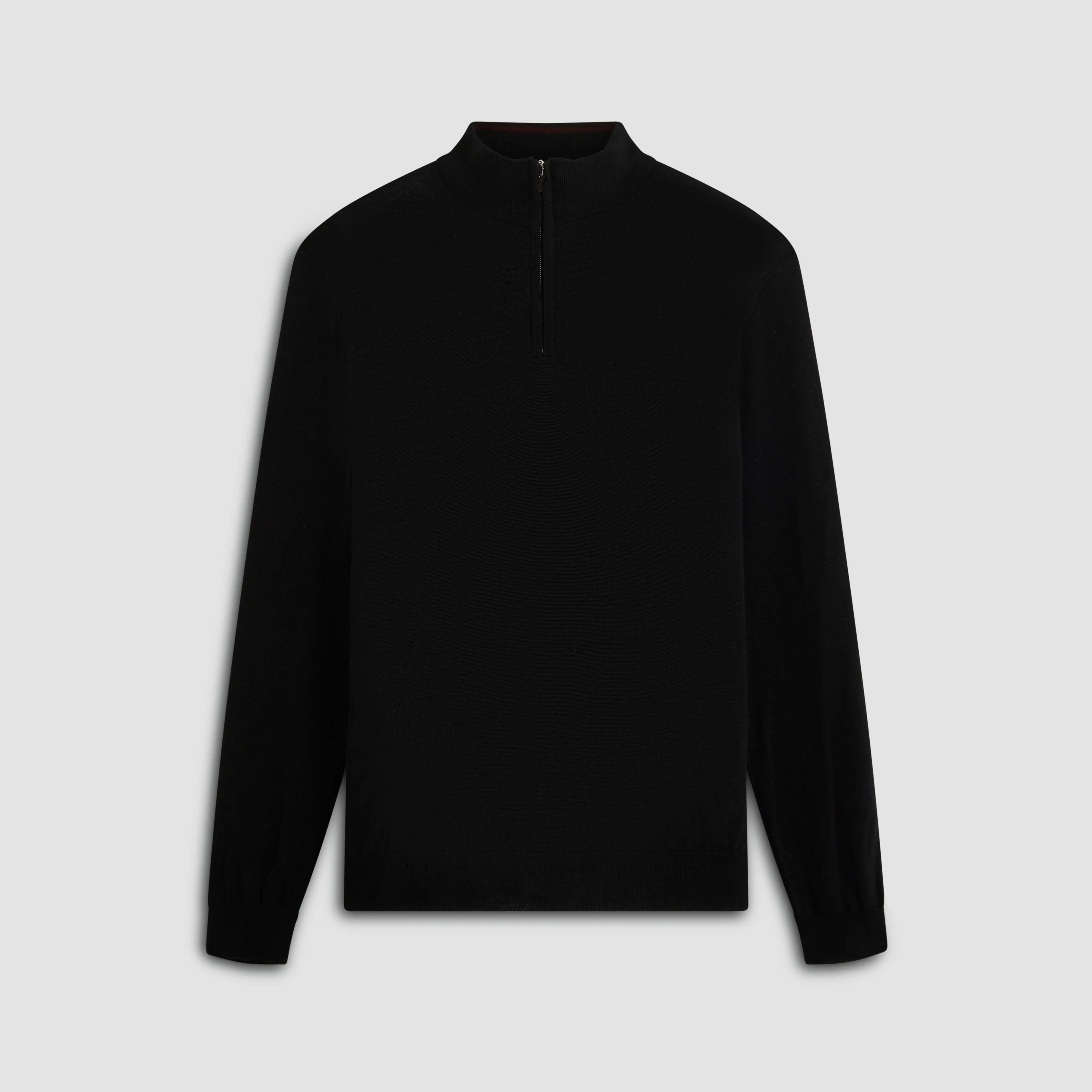 Super Merino Solid Quarter Zip Sweater