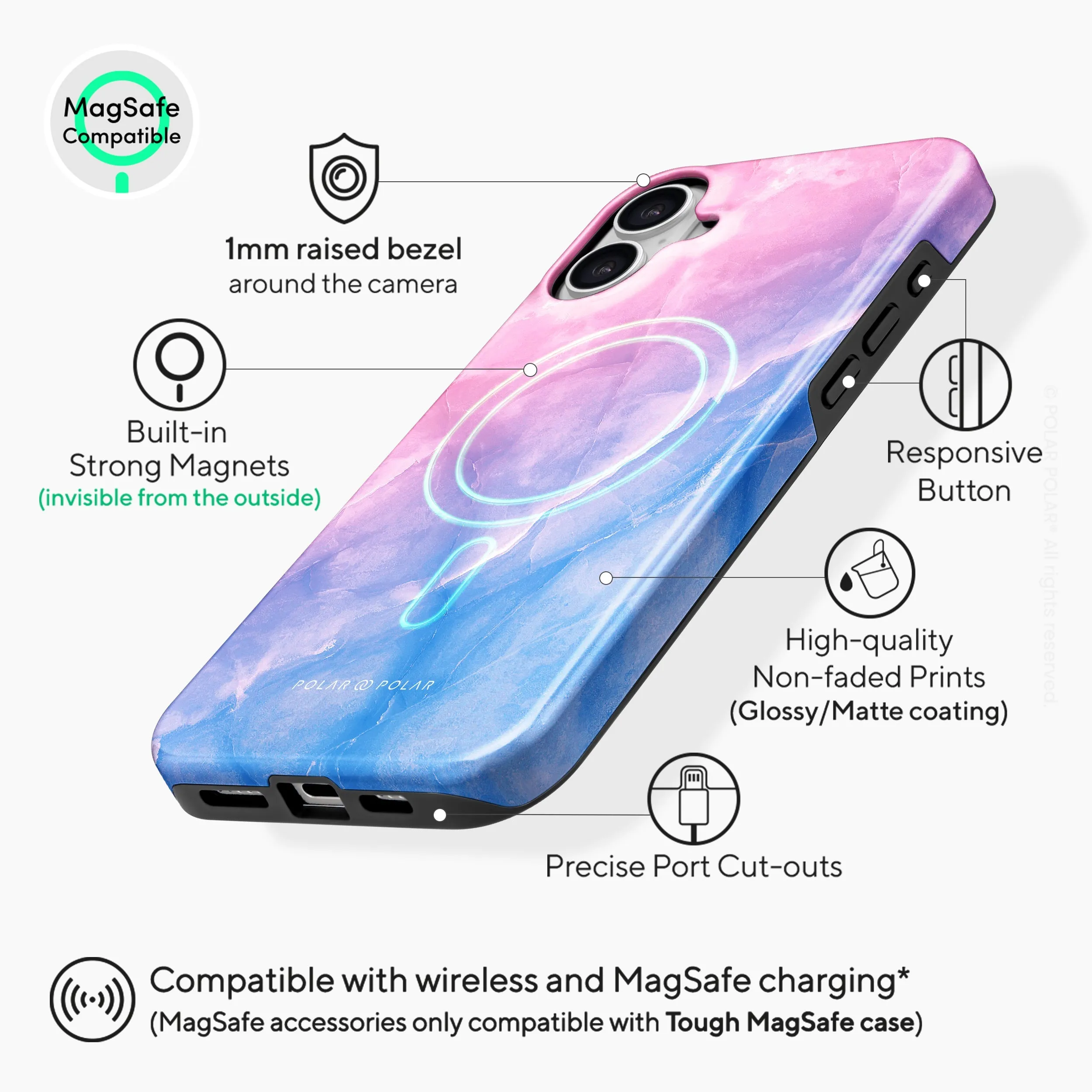 Sweet Rainbow - iPhone 16 Plus Case