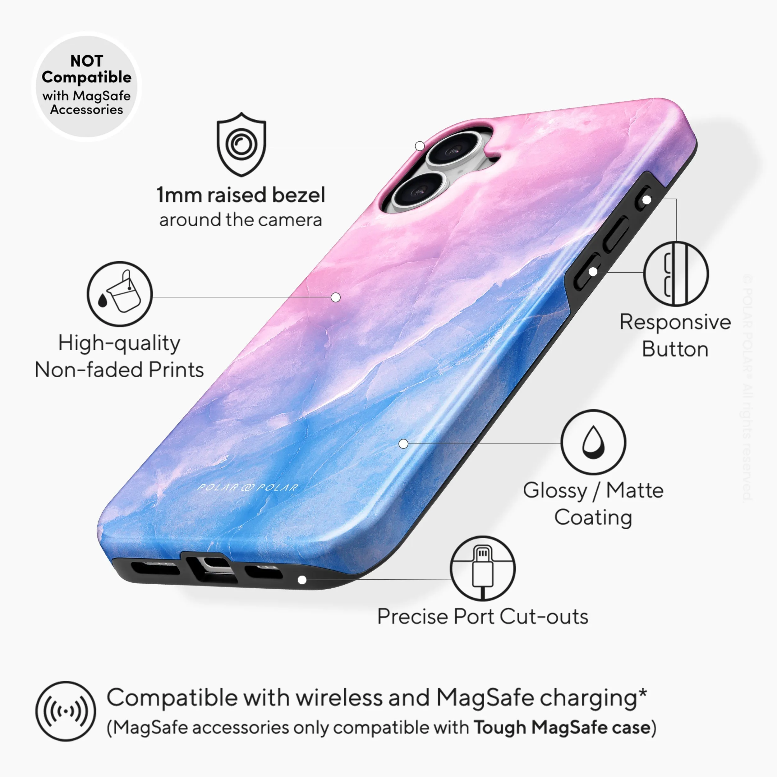 Sweet Rainbow - iPhone 16 Plus Case