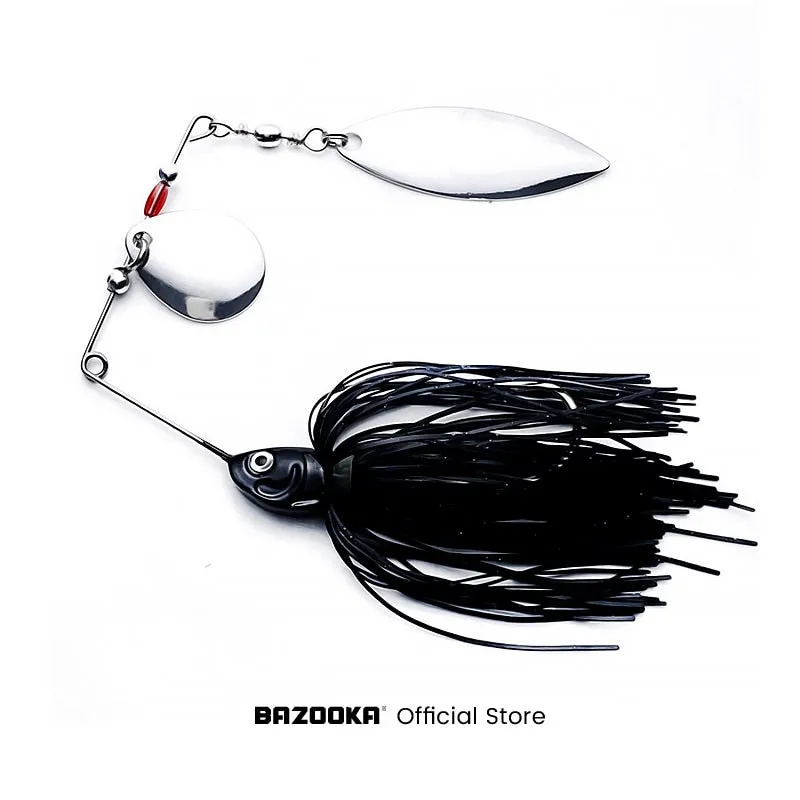 Swim Jig hook Fishing Lure Silicone Skirts Spinners bait Metal double Spoon 15/17/18g