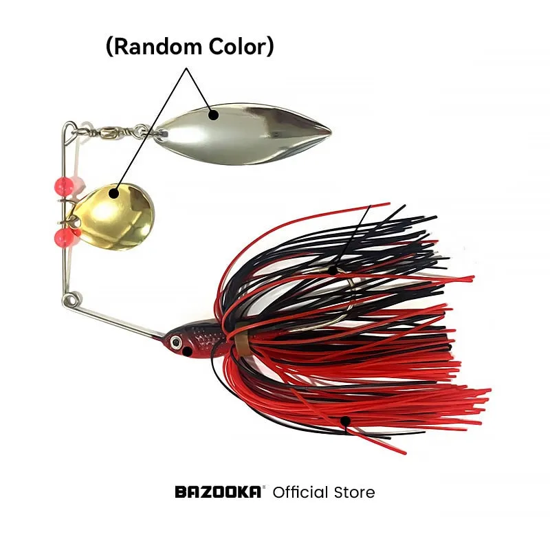 Swim Jig hook Fishing Lure Silicone Skirts Spinners bait Metal double Spoon 15/17/18g