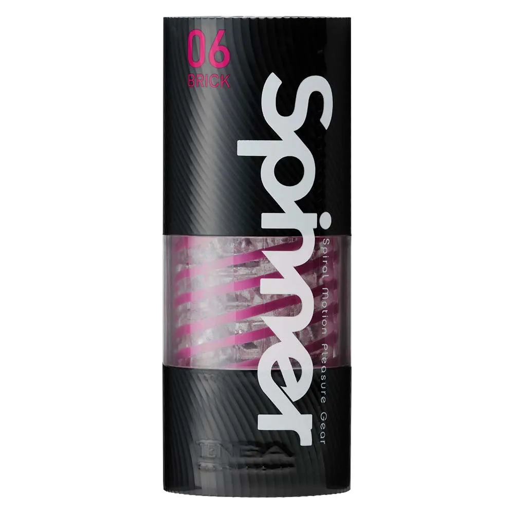 Tenga - Spinner Brick Masturbator - Transparant/Paars