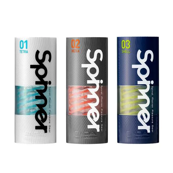 Tenga - Spinner Shell Masturbator - Transparant/Neon