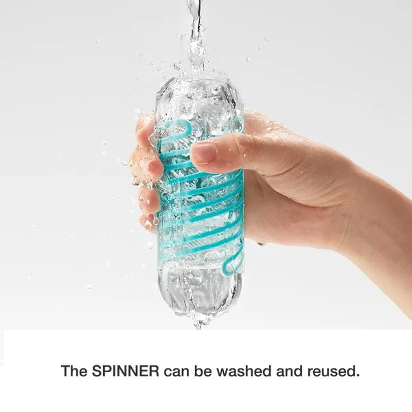 Tenga - Spinner Shell Masturbator - Transparant/Neon