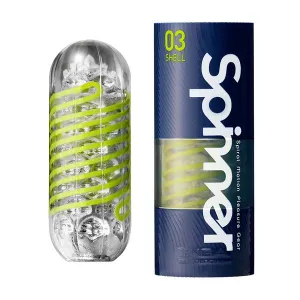 Tenga - Spinner Shell Masturbator - Transparant/Neon