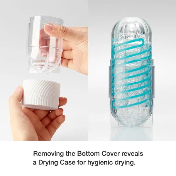 Tenga - Spinner Shell Masturbator - Transparant/Neon