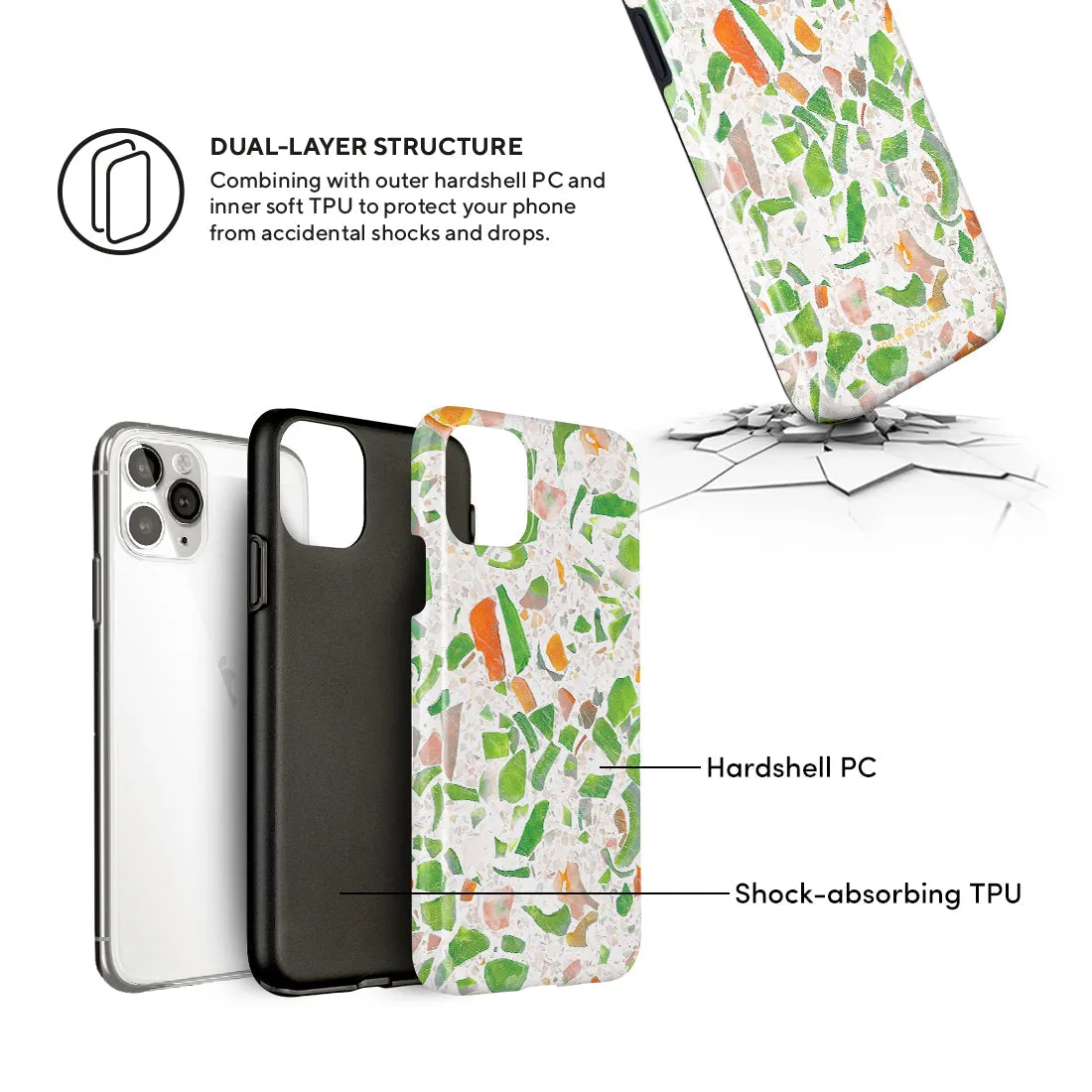 Terrazzo Green Custom - iPhone 12 Pro Max Case