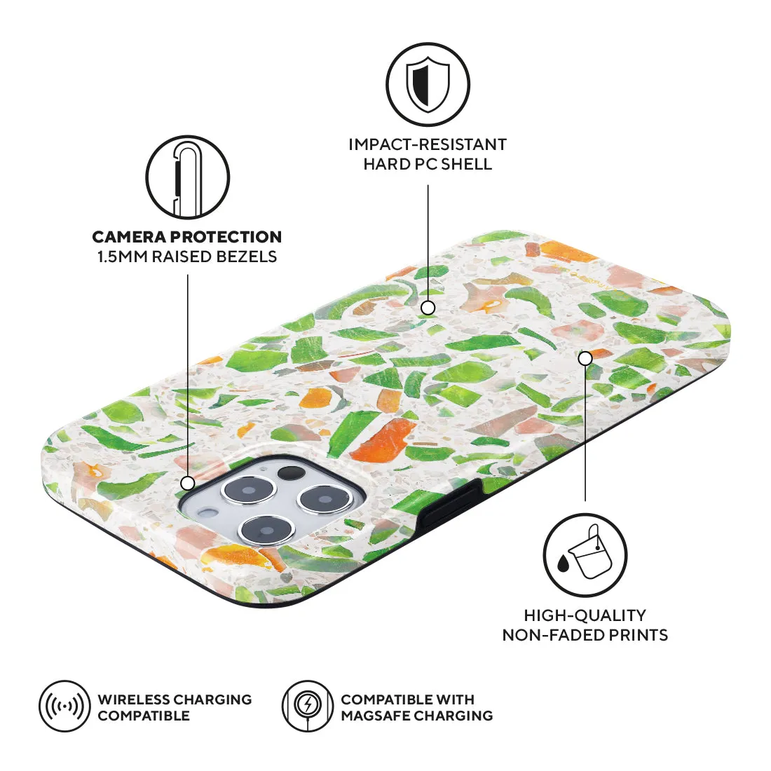 Terrazzo Green Custom - iPhone 12 Pro Max Case