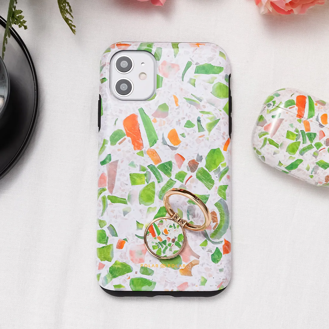 Terrazzo Green Custom - iPhone 14 Plus Case