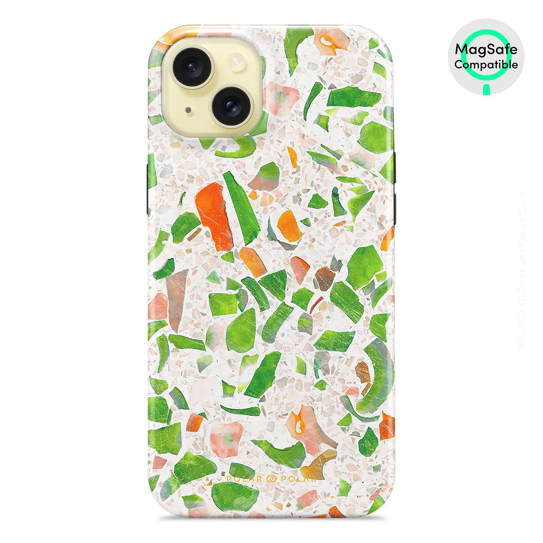 Terrazzo Green Custom - iPhone 15 Plus Case