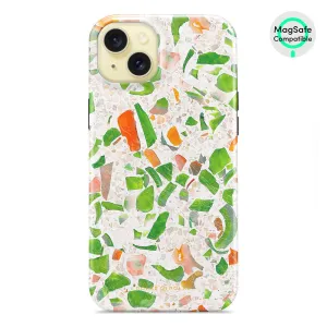 Terrazzo Green Custom - iPhone 15 Plus Case