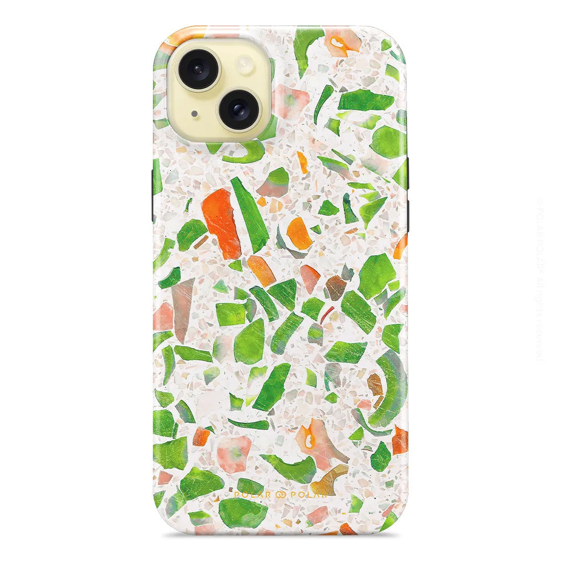 Terrazzo Green Custom - iPhone 15 Plus Case