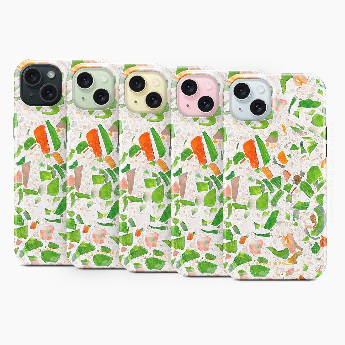Terrazzo Green Custom - iPhone 15 Plus Case