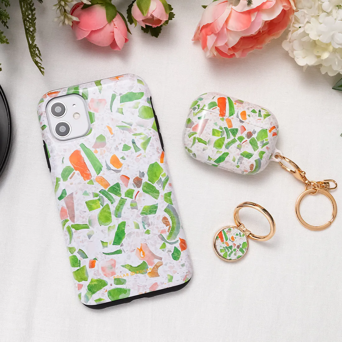 Terrazzo Green Custom - Samsung Galaxy S10 Case