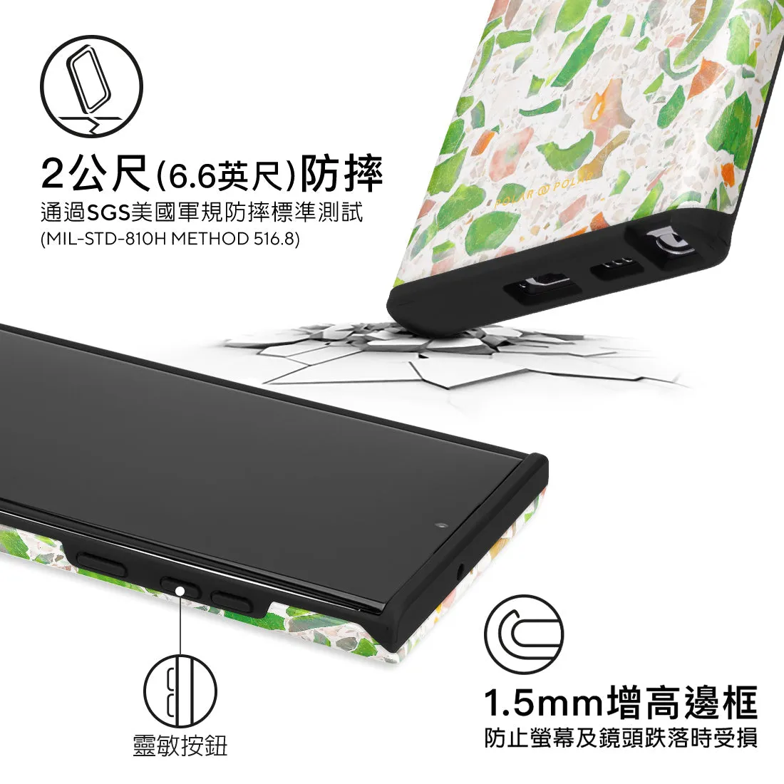 Terrazzo Green Custom - Samsung Galaxy S22 Ultra 5G Case