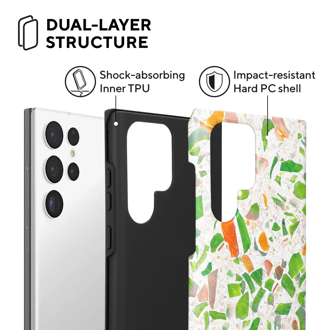 Terrazzo Green Custom - Samsung Galaxy S22 Ultra 5G Case