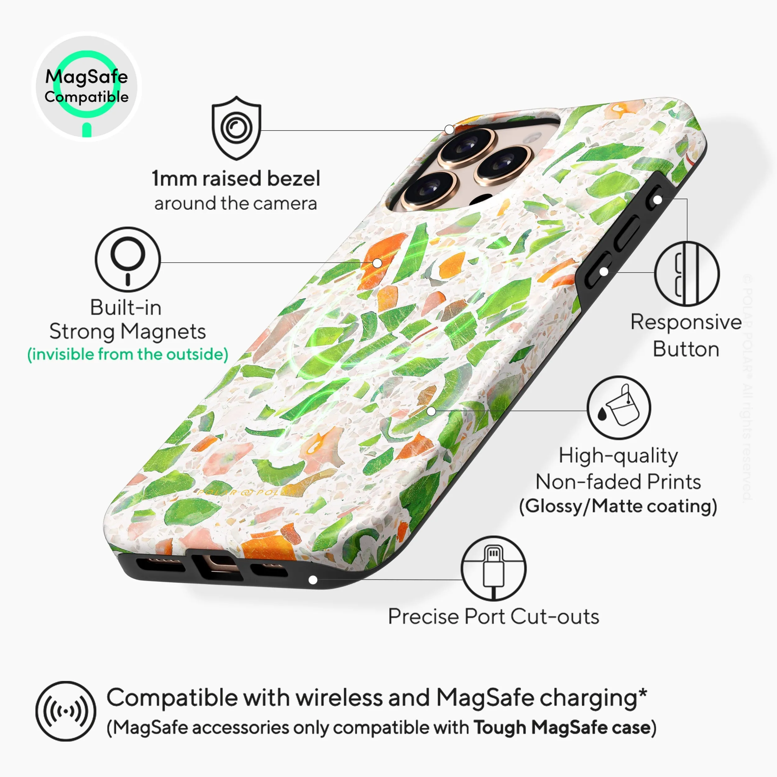 Terrazzo Green - iPhone 16 Pro Max Case