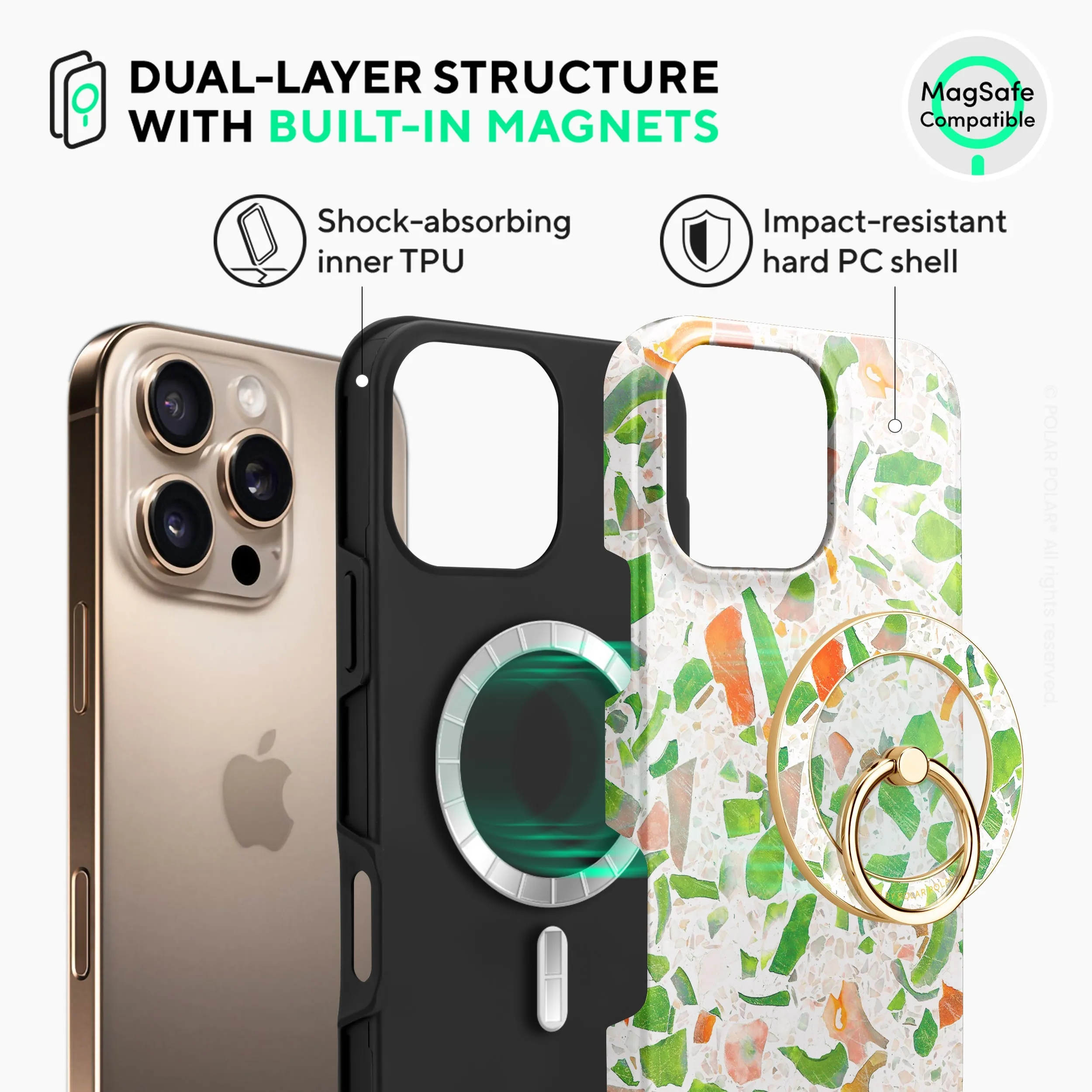 Terrazzo Green - iPhone 16 Pro Max Case