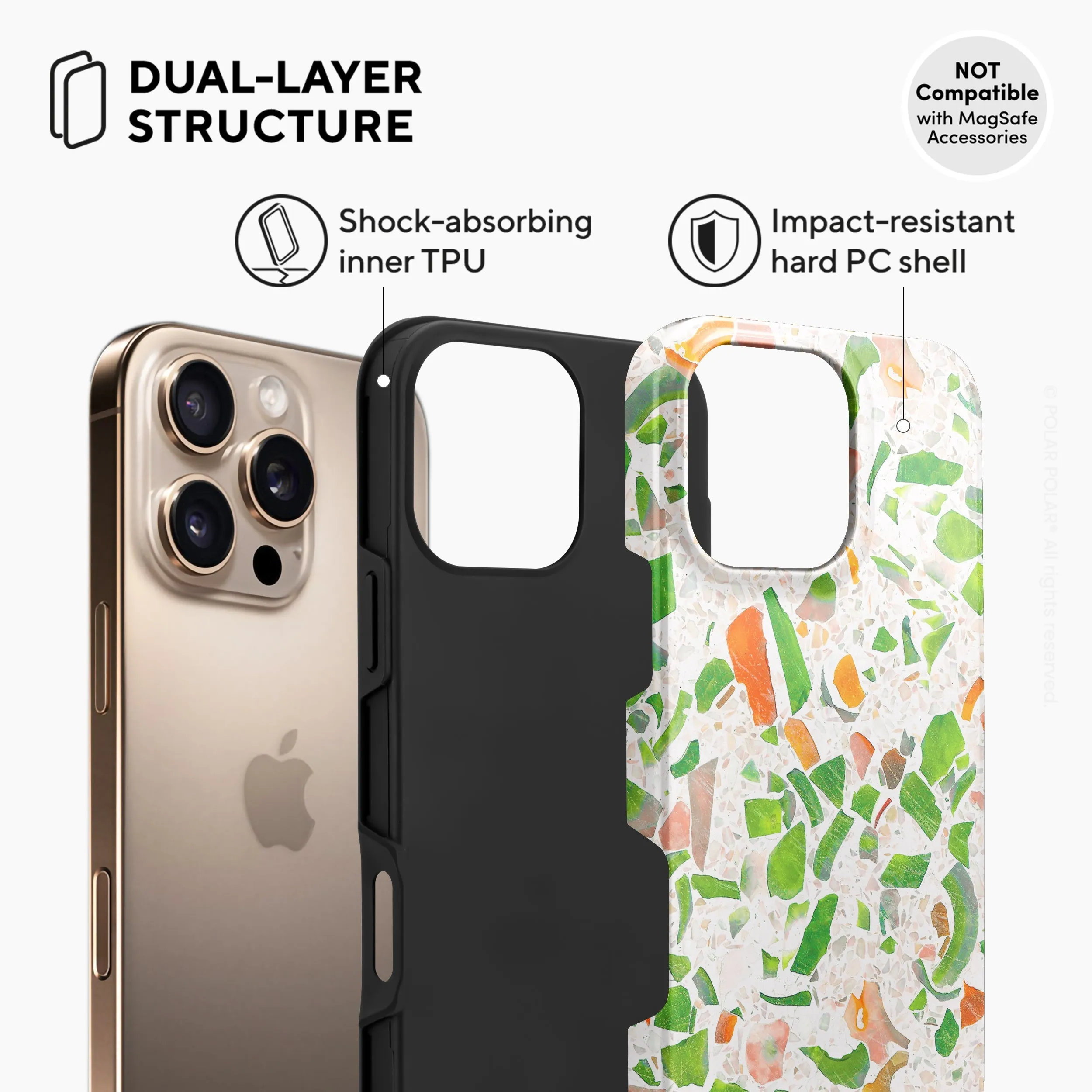 Terrazzo Green - iPhone 16 Pro Max Case