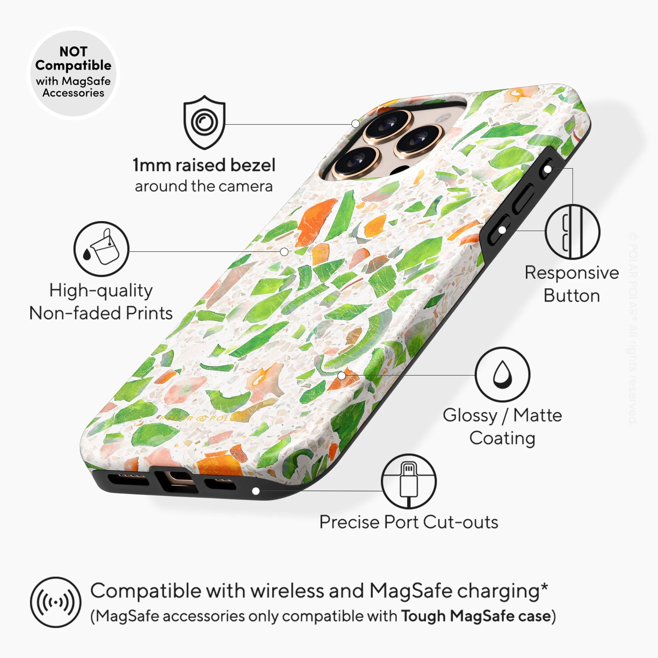 Terrazzo Green - iPhone 16 Pro Max Case