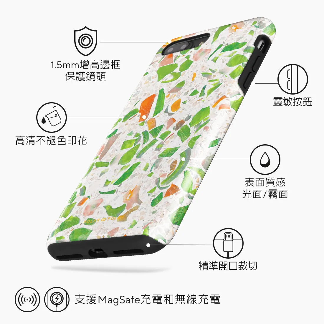 Terrazzo Green - iPhone 8 Plus/7 Plus Case