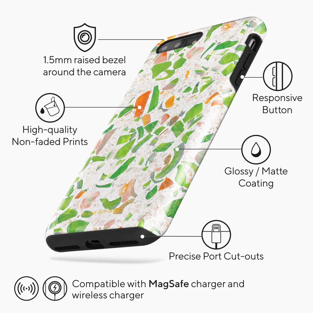 Terrazzo Green - iPhone 8 Plus/7 Plus Case