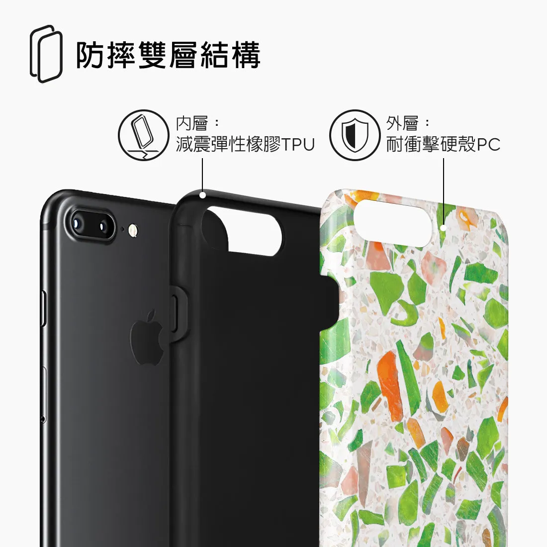 Terrazzo Green - iPhone 8 Plus/7 Plus Case