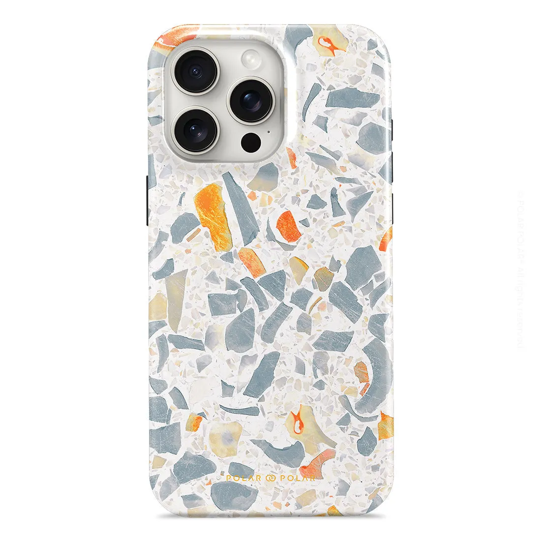 Terrazzo Grey Custom - iPhone 15 Pro Max Case