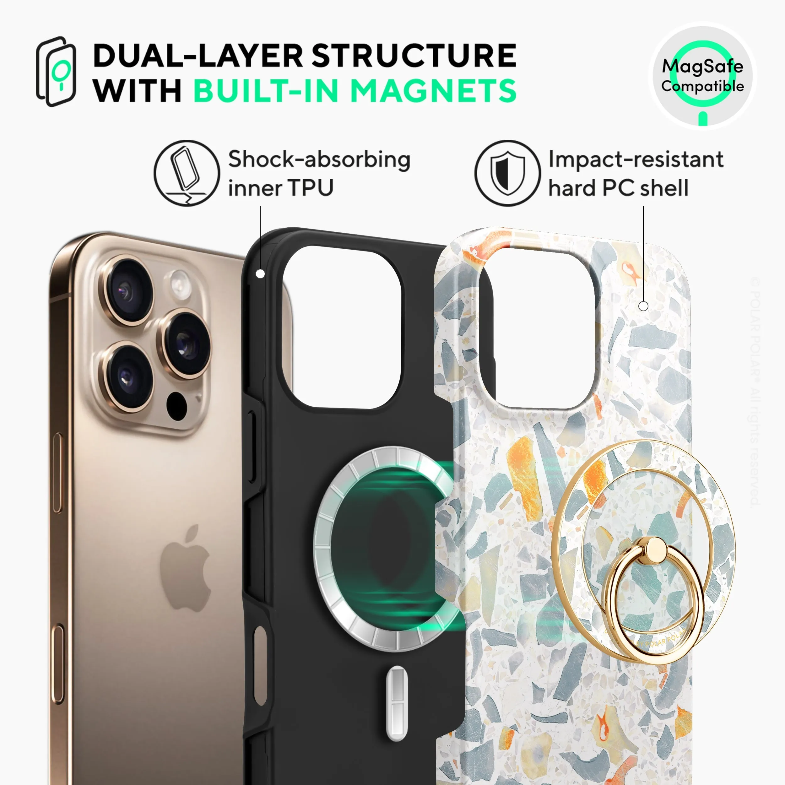 Terrazzo Grey - iPhone 16 Pro Max Case