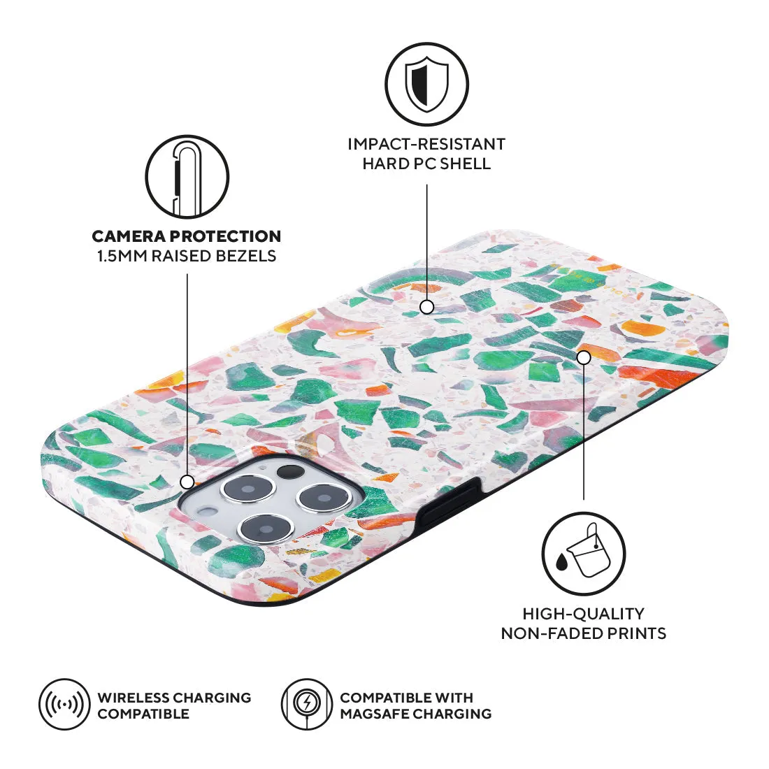 Terrazzo Lake Blue Custom - iPhone 12 Pro Max Case