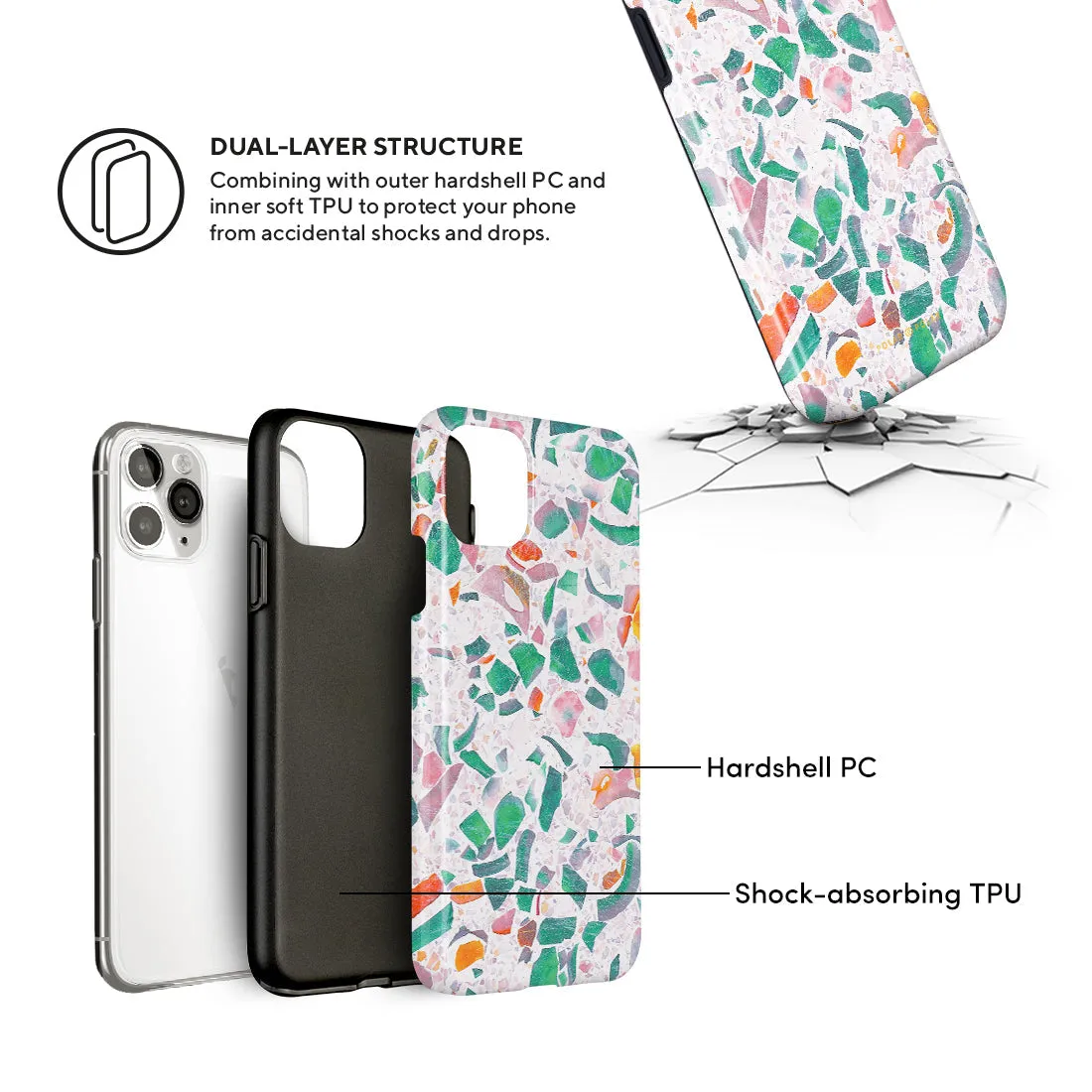 Terrazzo Lake Blue Custom - iPhone 12 Pro Max Case