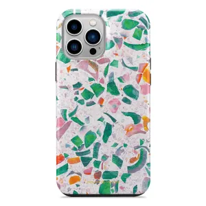 Terrazzo Lake Blue Custom - iPhone 14 Pro Case