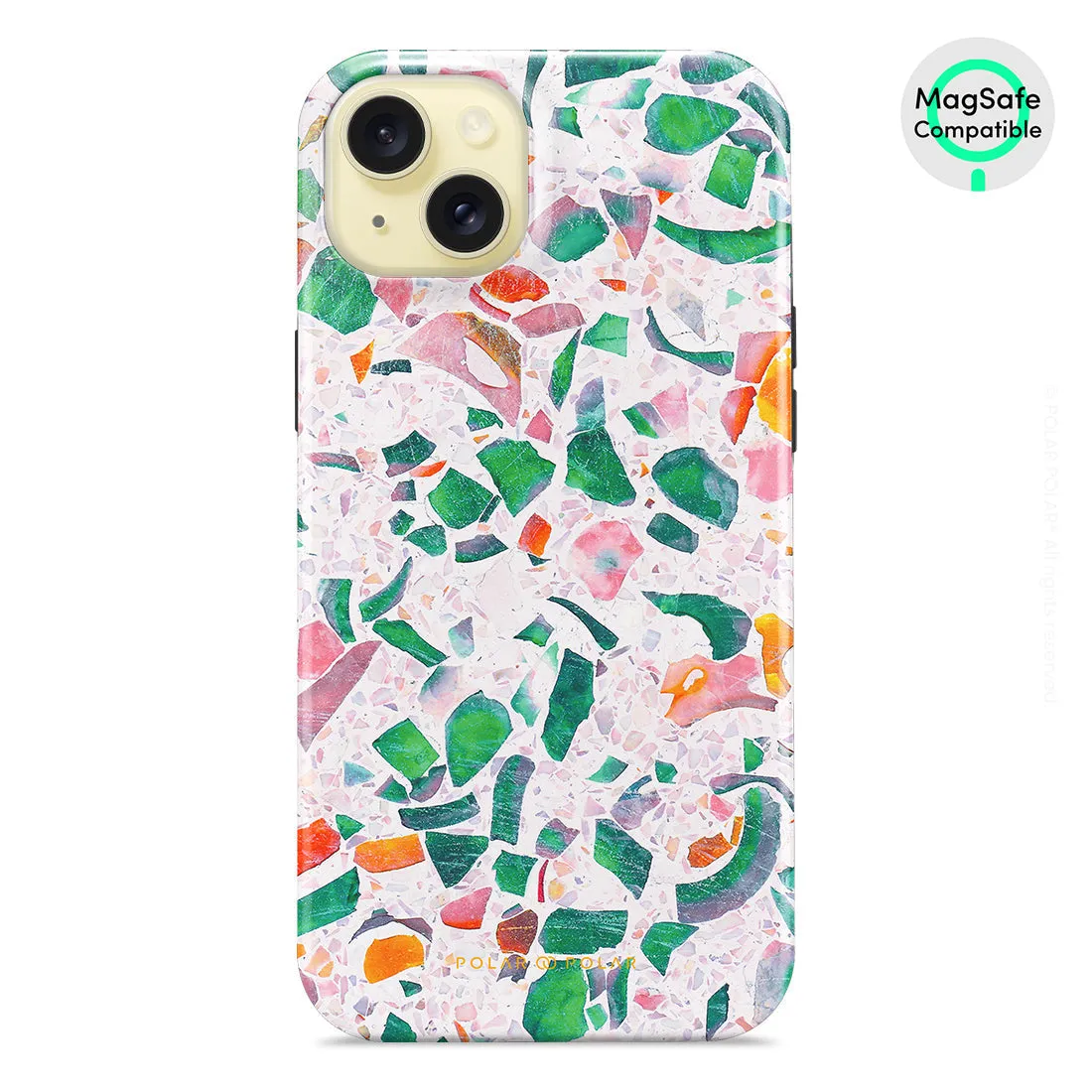 Terrazzo Lake Blue Custom - iPhone 15 Plus Case