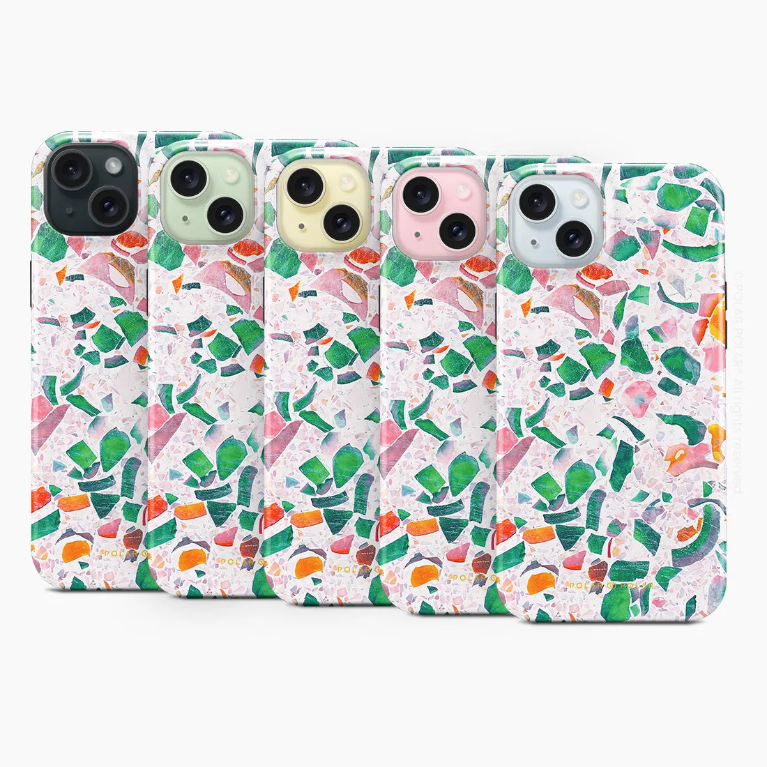 Terrazzo Lake Blue Custom - iPhone 15 Plus Case