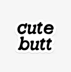 The Cute Butt Sticker - Various Colours