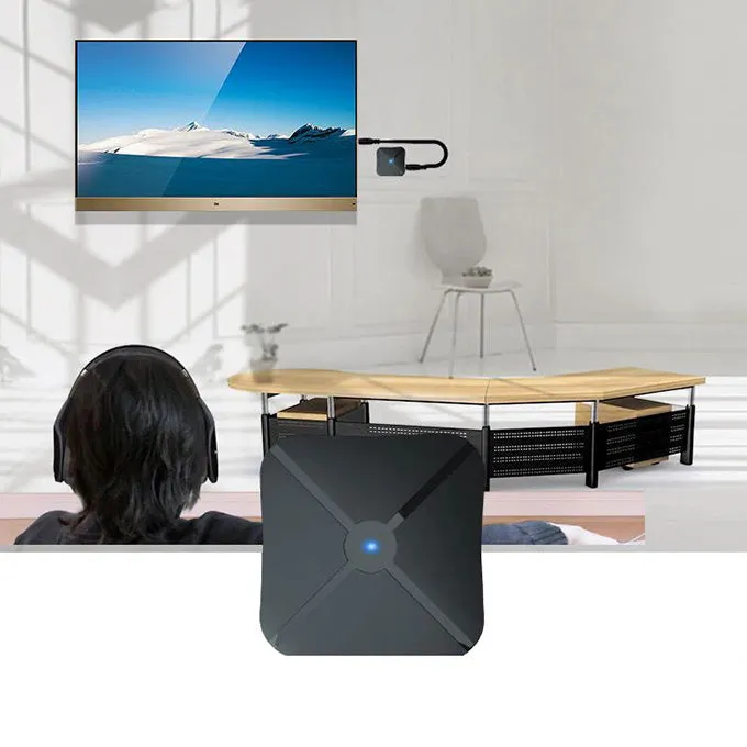 Transmiter Audio Bluetooth - Nadajnik   Odbiornik (wbudowana bateria)