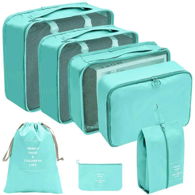Travel Luggage Organiser Set 7PCS 6Colours Storage Bags