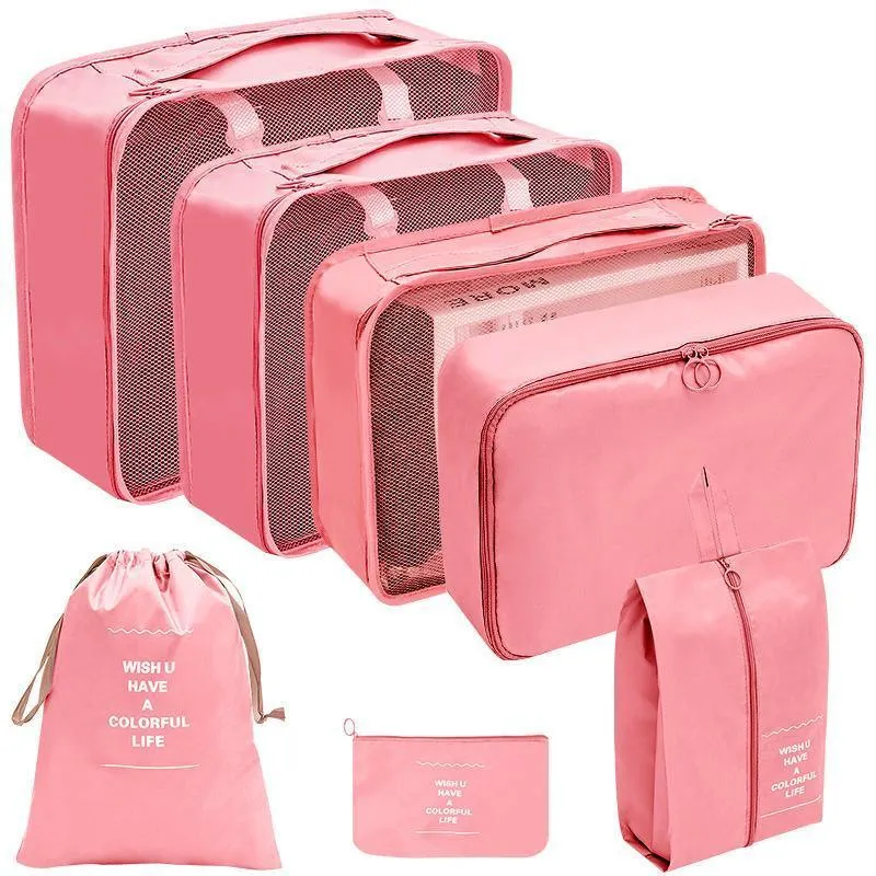 Travel Luggage Organiser Set 7PCS 6Colours Storage Bags
