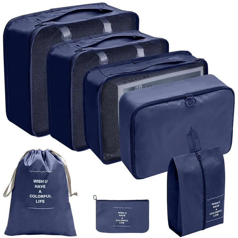 Travel Luggage Organiser Set 7PCS 6Colours Storage Bags