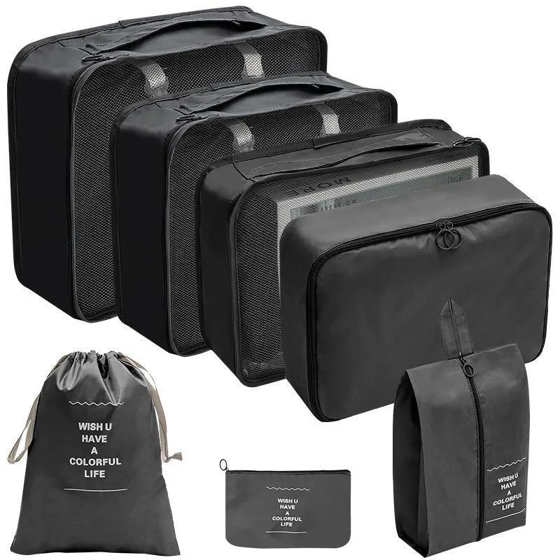 Travel Luggage Organiser Set 7PCS 6Colours Storage Bags