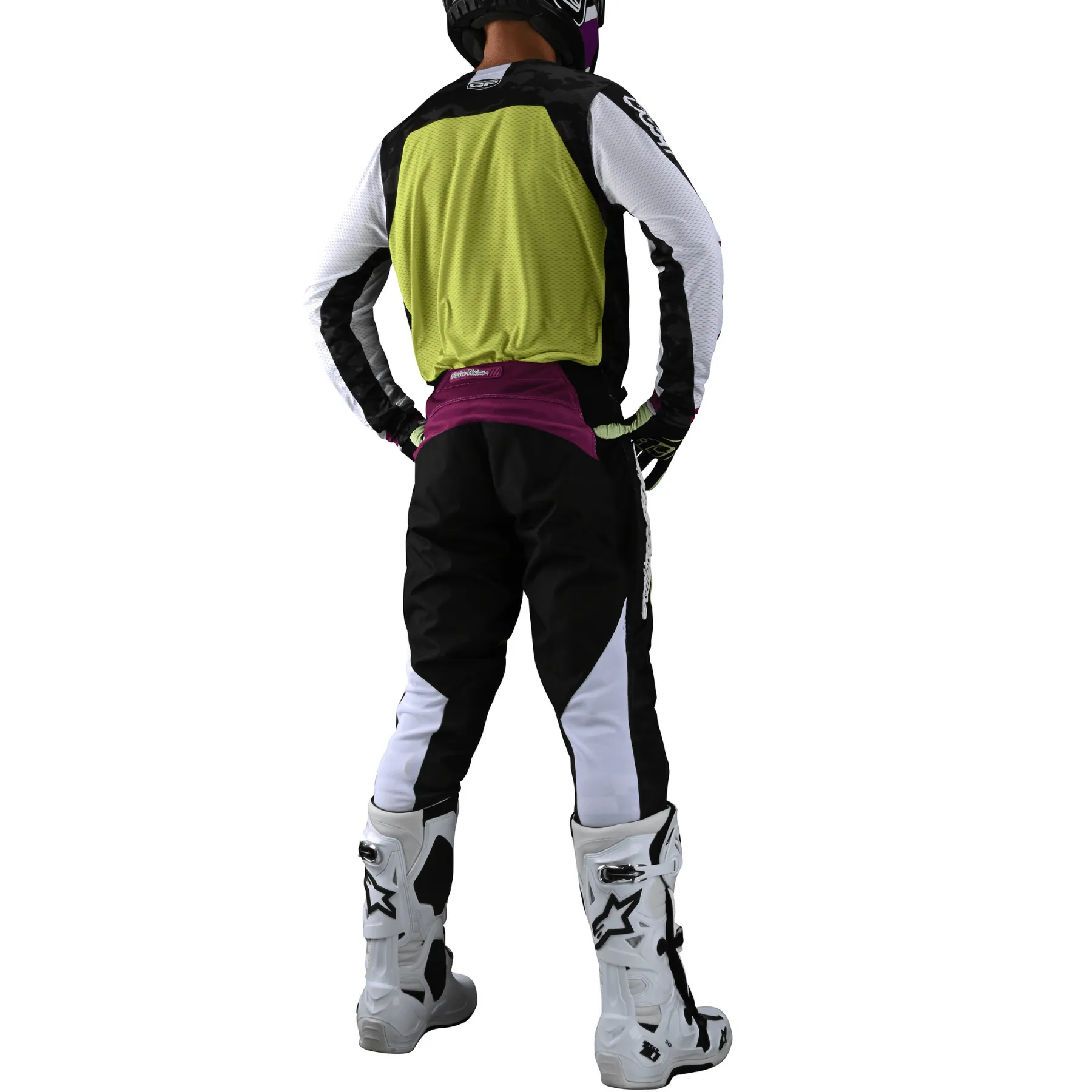 Troy Lee Designs GP AIR Pants Veloce Camo - Black/Glo Green