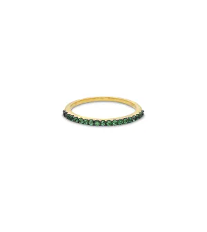 Tsavorite Stackable Band